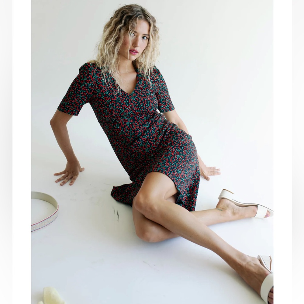 Raquel dress, in Black Garden XS